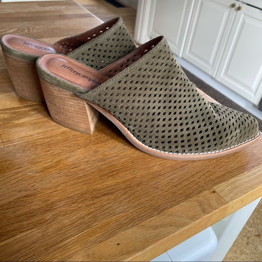 Jeffrey Campbell Heeled Leather Mule